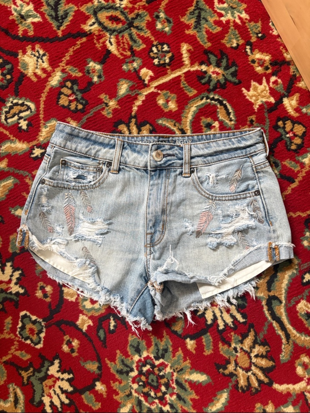 American Eagle Hi-Rise Festival Jean Shorts